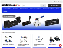 Tablet Screenshot of pneuforce.com